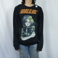画像2: Billie Eilish ミュージシャンプリントスウェット BLACK XL (2)