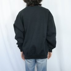 画像3: 90's RUSSELL ATHLETIC 前V 無地スウェット BLACK XXL (3)