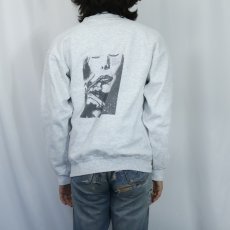 画像3: 90's〜 Hanes "Drag, lips, an inhalation..." イラストプリント スウェット  (3)