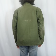 画像4: 60〜70's U.S.NAVY A-2 デッキジャケット ステンシル入り 初期型 MEDIUM (4)