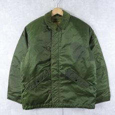 画像1: 70's U.S.NAVY Extreme Cold Weather Impermeable ナイロンデッキジャケット MEDIUM (1)