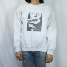 画像2: 90's〜 Hanes "Drag, lips, an inhalation..." イラストプリント スウェット  (2)