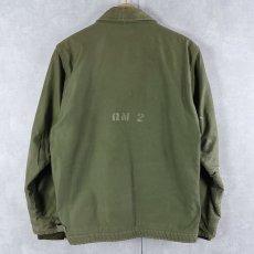 画像2: 60〜70's U.S.NAVY A-2 デッキジャケット ステンシル入り 初期型 MEDIUM (2)
