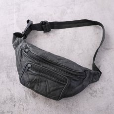 画像1: レザーウエストバッグ  (1)