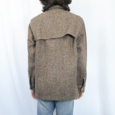 画像3: 70's Woolrich USA製 ダブルマッキーノ ツイードシャツ M (3)