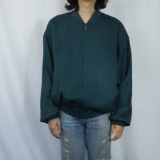 画像2: 90〜2000's TULLIANO HBT シルクジップジャケット M (2)