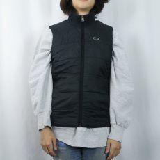 画像2: OAKLEY 中綿入り ポリエステルベスト BLACK S (2)
