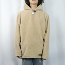 画像2: Witt Wear USA製 ボアフリースフーディー L (2)