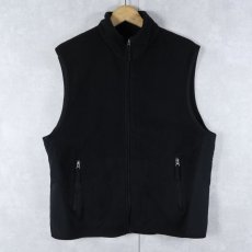 画像1: 2000's GAP フリースベスト BLACK M (1)