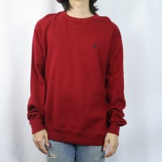 画像2: POLO Ralph Lauren ロゴ刺繍 前V コットンニットセーター L (2)