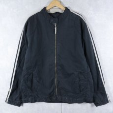 画像1: GAP コットン×ナイロンジップジャケット BLACK XL (1)