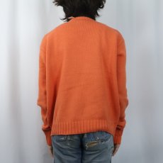 画像3: POLO Ralph Lauren ロゴ刺繍 コットンニットセーター L (3)
