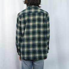 画像3: 40's PENDLETON チェック柄 ウールオープンカラーシャツ  (3)