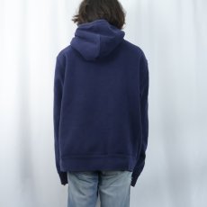 画像3: POLO Ralph Lauren "CROSS COUNTRY 100MILE SKI RACE" パッチ付き 裏ボア スウェットジップパーカー XL (3)