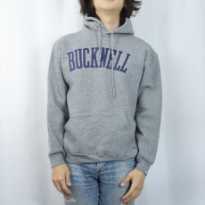 画像2: 80's RUSSELATHLETIC USA製 "BUCKNELL" プリントスウェットフーディ M (2)