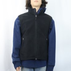 画像2: 2000's GAP フリースベスト BLACK M (2)