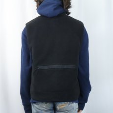 画像3: 2000's GAP フリースベスト BLACK M (3)