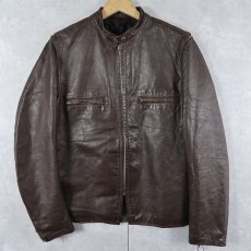 画像1: 60's Brooks Leather Sportswear シングルライダースジャケット  (1)