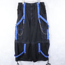 画像1: TRIPP NYC 2WAY ボンテージカーゴパンツ BLACK XL (1)