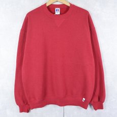 画像1: 90's RUSSELL ATHLETIC USA製 前V 無地スウェット XL (1)