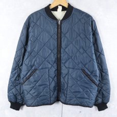 画像1: 70's AIRTOWNE キルティングジャケット NAVY L (1)