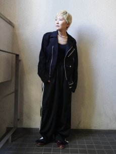 画像2: TRIPP NYC コットンダブルライダースジャケット BLACK M (2)