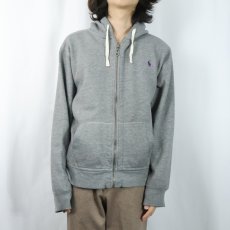 画像2: POLO Ralph Lauren ロゴ刺繍 スウェットジップパーカー XL (2)