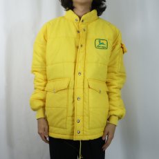 画像2: 70〜80's 中綿入り ナイロンレーシングジャケット L (2)