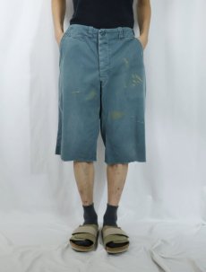 画像3: 〜50's The Cleveland Overall Co. カットオフ コットンワークパンツ W31 (3)