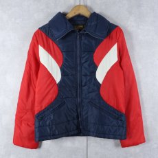 画像1: 80's TRAILMASTER 切り替えデザイン 中綿入り ナイロンスキージャケット L (1)