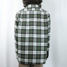 画像3: 70's PENDLETON USA製 チェック柄 ウールオープンカラーシャツ L (3)