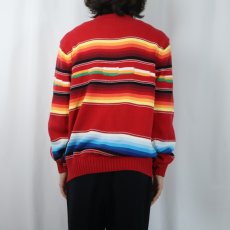 画像3: POLO Ralph Lauren ボーダー柄 コットンニットセーター L (3)