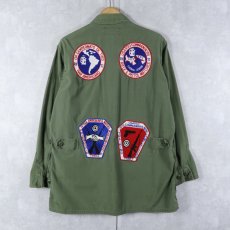 画像2: 60's U.S.ARMY ワッペン付き ジャングルファティーグジャケット 2nd REGULAR-MEDIUM (2)