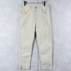 画像1: 60〜70's LEVI'S BIGE 黒タブ カツラギパンツ W30 (1)