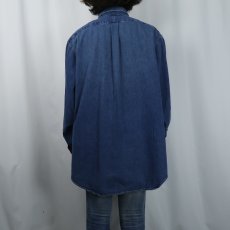 画像3: 80〜90's POLO COUNTRY Ralph Lauren ロゴ刺繍 デニムボタンダウンシャツ XL (3)