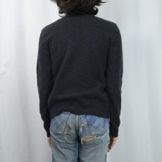 画像3: POLO Ralph Lauren ロゴ刺繍 Vネック ラムウールニットセーター M (3)