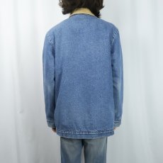 画像3: 90's POINTER USA製 ブランケットライナー デニムカバーオール S (3)