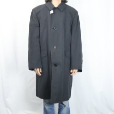 画像2: 60〜70's Aquascutum ENGLAND製 バルマカーンコート BLACK (2)