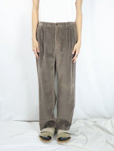 画像2: 90's Brooks Brothers 2タックコーデュロイパンツ W31 (2)