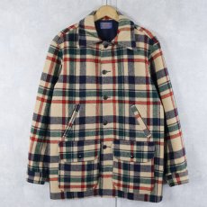 画像1: 70's PENDLETON USA製 チェック柄 ウールジャケット M (1)