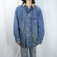 画像2: 70's Lee 81-LJ USA製 ブランケット付き デニムカバーオール SIZE40 (2)