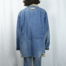 画像3: 80〜90's Eddie Bauer デニムハンティングジャケット L (3)
