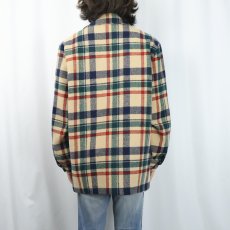 画像3: 70's PENDLETON USA製 チェック柄 ウールジャケット M (3)