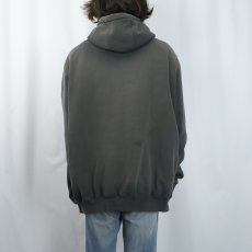 画像3: Carhartt 無地フェードスウェットジップパーカー BLACK L (3)