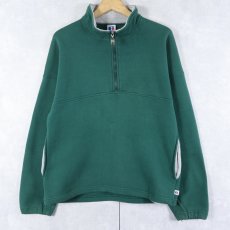 画像1: 90's RUSSELL ATHLETIC USA製 ハーフジップスウェット M (1)