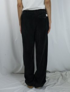 画像3: 70〜80's LETTERS 1タック コーデュロイパンツ BLACK W31 (3)