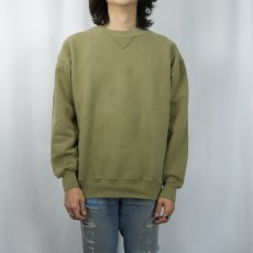 画像2: 90's RUSSELL ATHLETIC USA製 前V 無地スウェット XL (2)