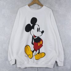 画像1: 90's USA製 "MICKEY MOUSE" キャラクタープリントスウェット 4XL (1)