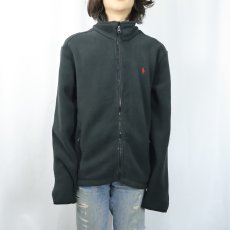 画像2: POLO Ralph Lauren フリースジャケット BLACK L (2)