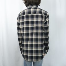 画像3: PENDLETON "MASON" オンブレーチェック柄 コットンボタンダウンシャツ L (3)